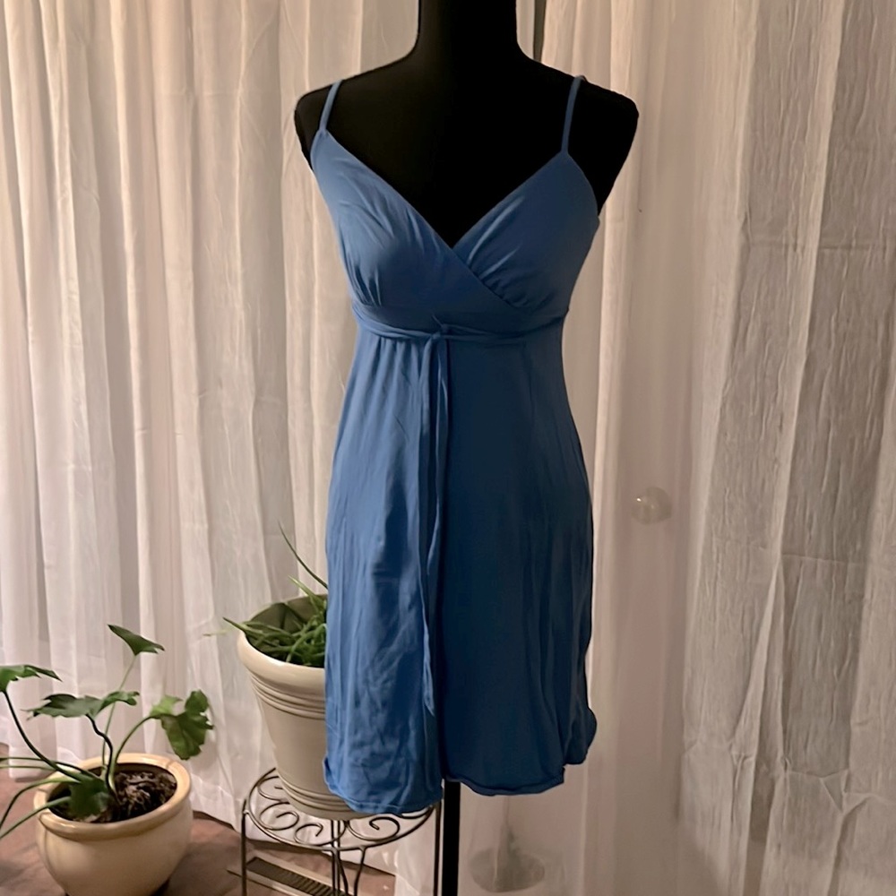 Ann Taylor Loft petites blue dress